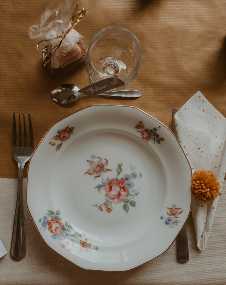 décoration table vintage mariage automne