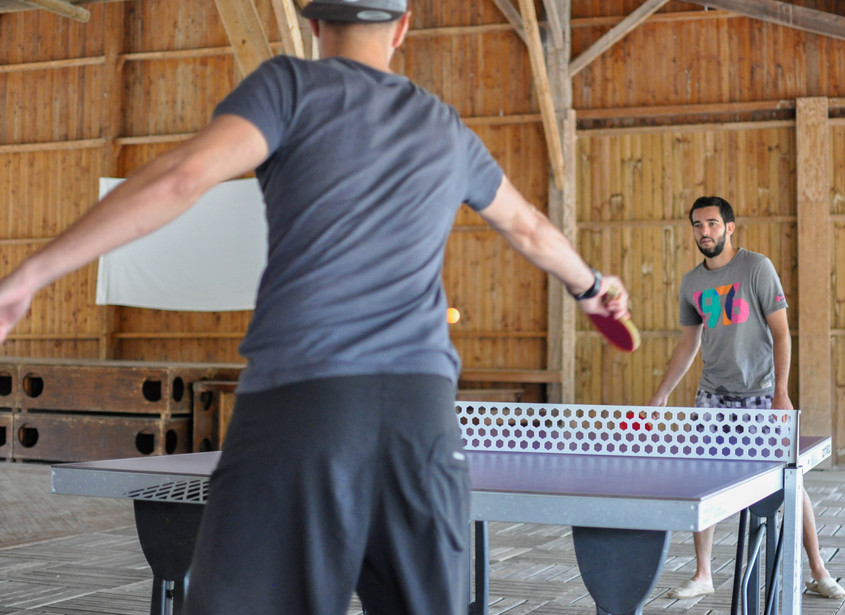 ping-pong sous la grande halle