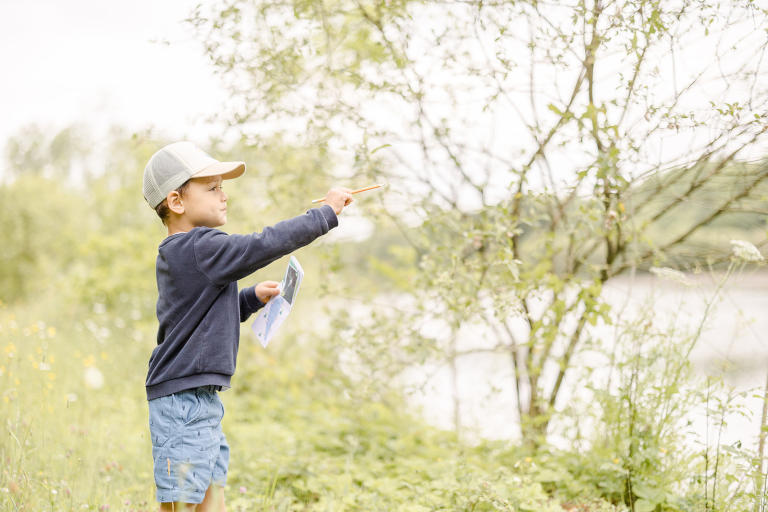 jeu de piste enfant étang